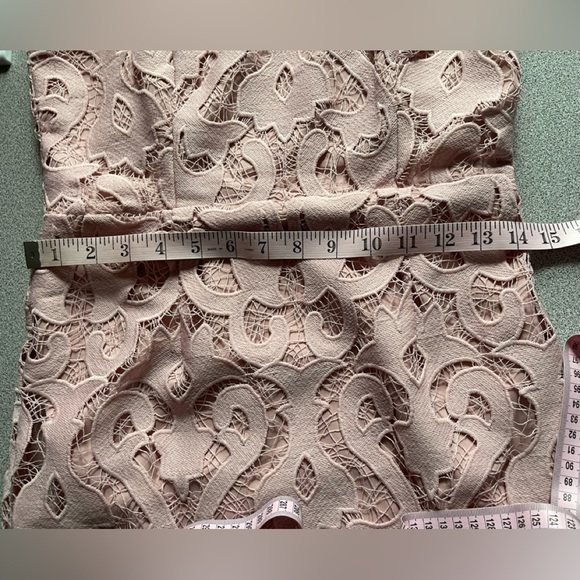 Bardot Pink Rose Lina Lace Dress Size 6 - Picture 11 of 13